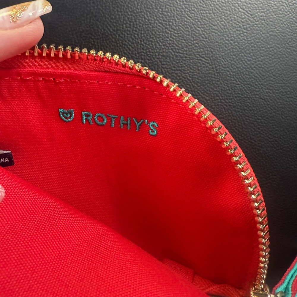 Rothy's Vibrant Red Cosmetic Bag